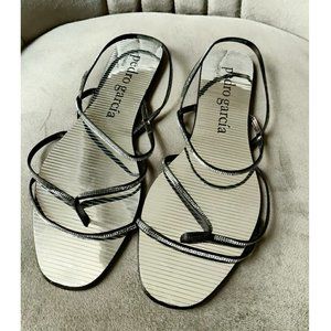 Pedro Garcia Sandals - SKINNY SWAROVSKI CRYSTAL STRAPS & MIRROR INSOLE
